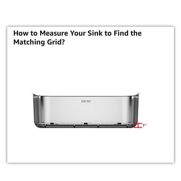 Serene Valley Sink Bottom Grid 24-1/8" x 12-5/8", Centered Drain Corner Radius - Picture 7 of 10